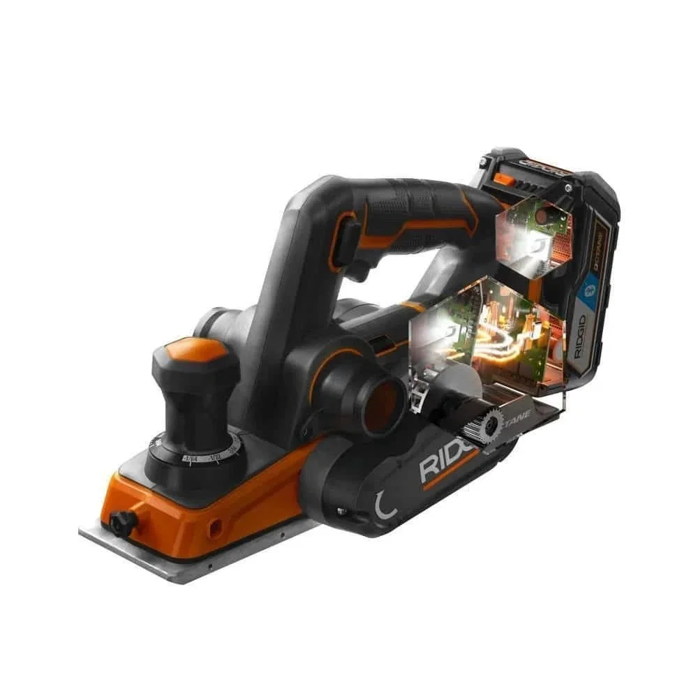 Ridgid 18V Octane Brushless Cordless 3-1/4 in. Hand Planer Tool Only Dust Bag